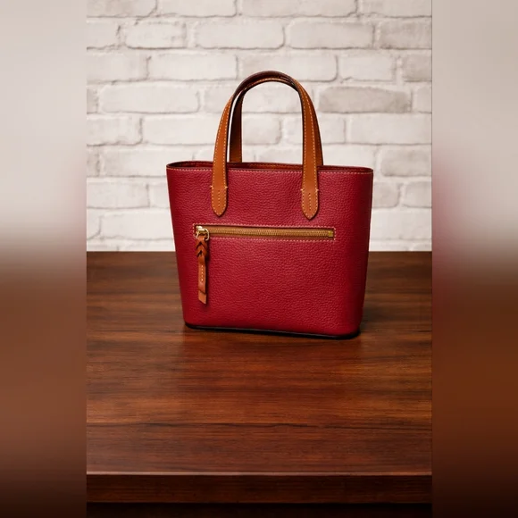 Dooney & Bourke Tote Crossbody - Mini Waverly - Burgundy - NWT - Picture 2 of 5